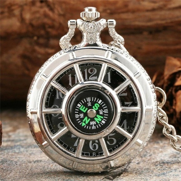 Other - Starry Sky Compass NEW Pocket Watch  Gift for Camping Scout Steampunk Night
